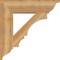 Ekena Millwork Balboa Traditional Rough Sawn Bracket, Western Red Cedar, 6"W x 28"D x 28"H BKT06X28X28BOA01RWR - alternate 4